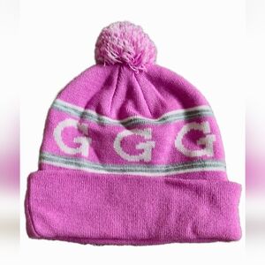 Pink Pom Beanie Hat